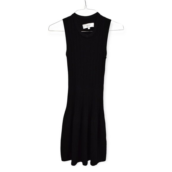Textile Elizabeth and James Dress XS Womens Black Ribbed Sleeveless Stretch - Picture 1 of 7